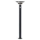 Moderni aurinkovoimainen ulkolattiavalaisin musta, Lonneke, 3W, 3000K LED, IP44