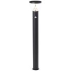 Moderni aurinkovoimainen ulkolattiavalaisin musta, Saar, 3W, 3000K LED, IP44