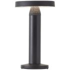 Metalli ladattava pöytävalaisin musta, Kubilay, 2W, 4000K LED, IP44, katkaisimella