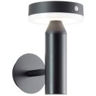 Metalli aurinkovoimainen ulkovalaisin musta, Kubilay, 3W, 4000K LED, IP44