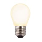 Himmennettävä E27 Olucia LED-lamppu, P45, 3W, valkoinen lasi, 2700k