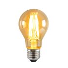 Himmennettävä E27 Olucia LED-lamppu, A60, 5W, meripihkanvärinen lasi, 2400k