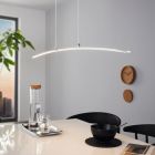 Moderni alumiini riippuvalaisin kromi, Arantxa, 14W, 3000K LED