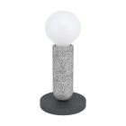 Rustiikkinen teräs pöytävalaisin antrasiitti, Patrycja, katkaisimella