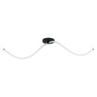 Moderni teräs kattolamppu musta, Allal, 12W, 3000K LED