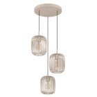 Teollinen teräs riippuvalaisin beige, Pietro