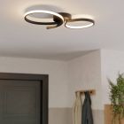 Moderni alumiini kattovalaisin musta, Thekla, 21W, 3000K LED