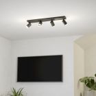 Moderni alumiini smart loftlampe musta, Mayke, 3,7W, RGBW LED