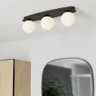 Moderni teräs kattovalaisin musta, Cornee, 4,2W, 2700K LED, IP44