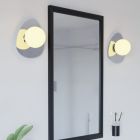 Moderni teräs seinävalaisin kromi, Cornee, 4,2W, 2700K LED, IP44