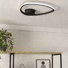 Design alumiini kattovalaisin musta, Minouche, 9,7W, white switch LED, kaukosäätimellä