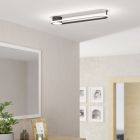 Design teräs kattovalaisin musta, Constance, 24W, white switch LED