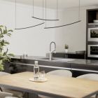Moderni muovi riippuvalaisin musta, Vilko, 22W, white switch LED