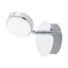 Moderni teräs kattokohdevalaisin kromi, Tjark, 5W, 3000K LED