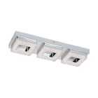 Moderni muovi seinävalaisin kromi, Arjo, 4W, 3000K LED