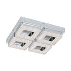 Moderni muovi seinävalaisin kromi, Arjo, 4W, 3000K LED