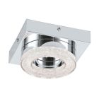 Moderni muovi seinävalaisin kromi, Arjo, 4W, 3000K LED