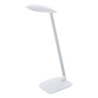 Moderni muovi työpöytävalaisin valkoinen, Arslan, 5W, 4000K LED, kosketushimmentimellä