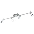 Moderni alumiini kattokohdevalaisin kromi, Madelinde, 3W, 3000K LED