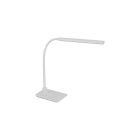 Moderni muovi työpöytävalaisin valkoinen, Brennan, 5W, 4000K LED, kosketushimmentimellä