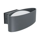 Moderni alumiini ulkovalaisin antrasiitti, Kawita, 10W, 3000K LED, IP44