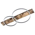 Rustiikkinen puu kattolamppu musta, Annebel, 12W, 3000K LED
