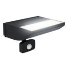 Moderni alumiini liiketunnistimella varustettu ulkoseinävalaisin musta, Samuel, 10,5W, 3000K LED, IP44