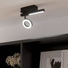 Moderni alumiini kattokohdevalaisin musta, Madelinde, 3,2W, 3000K LED