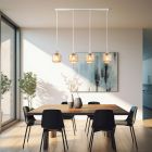 Design metalli riippuvalaisin beige, Aggar