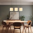 Moderni kangas riippuvalaisin kerma, Thieu, 24W, 3000K LED