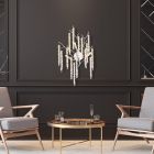 Design alumiini seinävalaisin  kromi, Lanah
