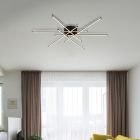 Design alumiini kattovalaisin musta, Leigh, 40W, 3000K LED