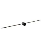 Musta alumiini seinävalaisin , Mizar, 10W, 2700K LED, IP44