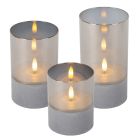 3 paristokäyttöistä Velas-kynttilälamppua