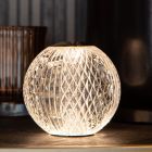 Läpinäkyvä akryyli pöytävalaisin, Cintra, 2W, 3000K LED, 3-portaisesti himmennettävä