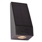 Musta alumiini aurinkovoimainen ulkovalaisin, Irwin, 2W, 2700K LED, IP54