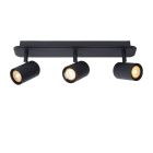 Musta metalli kylpyhuoneen kattokohdevalaisin, Lennert, IP44