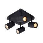 Musta metalli kylpyhuoneen kattokohdevalaisin, Lennert, IP44