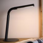 Musta metalli työpöytävalaisin, Gilly, 3W, 2700K LED, katkaisimella