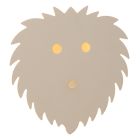 Beige metalli lastenhuoneen seinävalaisin, Charlie, 5W, dim to warm LED, kosketushimmentimellä