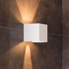 Valkoinen metalli ylös alas seinävalaisin, Axi, 6W, 2700K LED, IP54