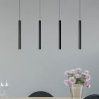 Musta alumiini riippuvalaisin, Lorenz, 4W, 3000K LED