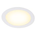 Valkoinen alumiini alasvalo, Umbriel, 12W, 3000K LED, IP44