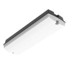 Musta muovinen Pedram-galleriavalaisin, 3W, valkoinen LED-kytkin, IP66