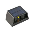 Musta aurinkokennolla toimiva ulkoseinävalaisin, muovia, Shira, 3W, 2700K LED, IP65