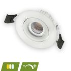 Valkoinen alasvalo alumiinia, Phyllis, 5W, valkoinen LED-kytkin, IP65