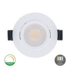Valkoinen alasvalo alumiinia, Maite, 7W, valkoinen kytkin-LED, IP65