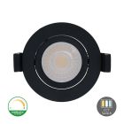 Musta alasvalo alumiinia, Maite, 7W, valkoinen kytkin-LED, IP65