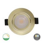 Messinkinen alasvalo alumiinia, Maite, 7W, valkoinen kytkin-LED, IP65