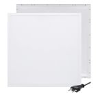 LED-paneeli 62x62 - 30W - valkoinen kytkin - UGR<19 - taustavalaistu